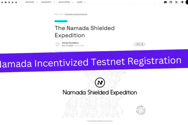 Namada Incentivized Testnet