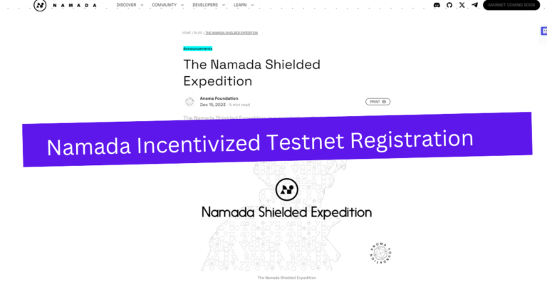 Namada Incentivized Testnet