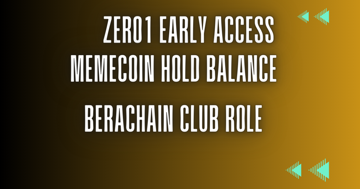 Zero1 Early Access